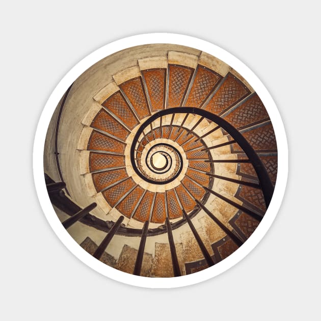 Circular staircase Magnet by psychoshadow